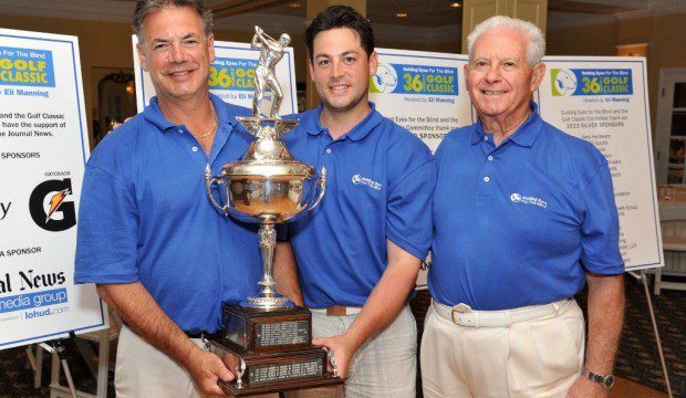Mario Tobia, Matt Tobia, and Al Maiolo at the 2013 Guiding Eyes for the Blind Golf Classic